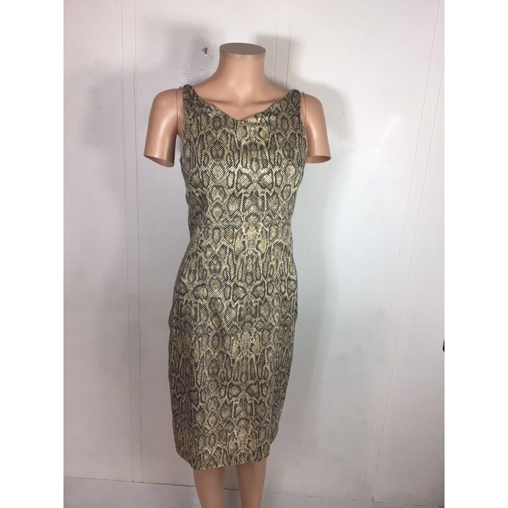 Chetta B Sherrie Bloom Dress Animal Print Leopard Womens Small - Picture 8 of 9